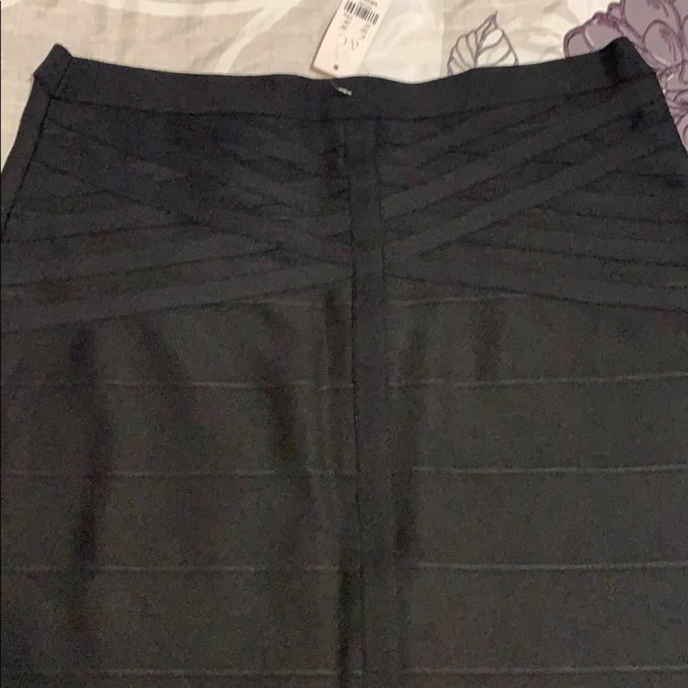 NY&CO Bodycon Black Stretch Knit Skirt M - Picture 2 of 3